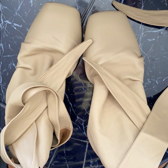 Celine (old) wrapped backless ankle boot beige - Picture 5 of 10